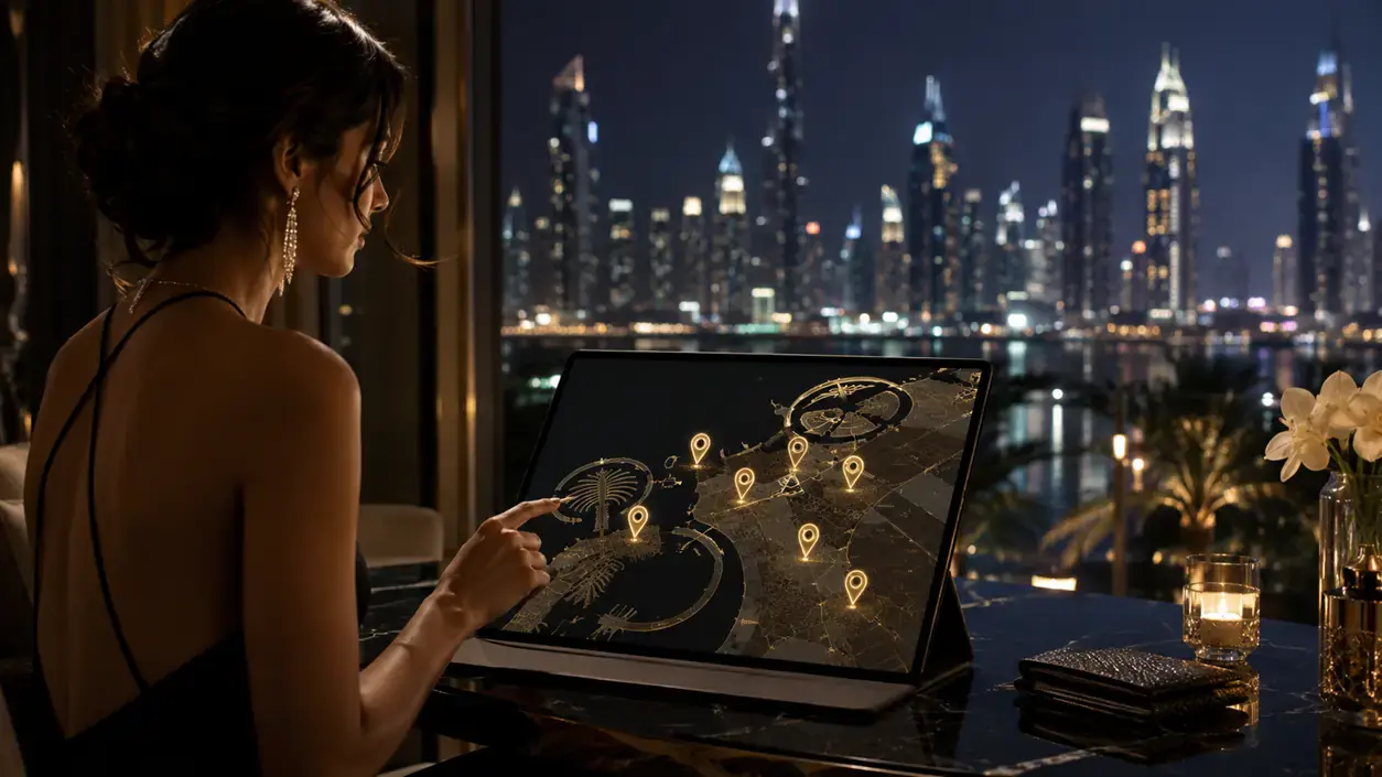Dubai Nightlife Areas Comparison Dubai nightlife areas comparison map